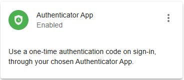 MFA Enabled Confirmation